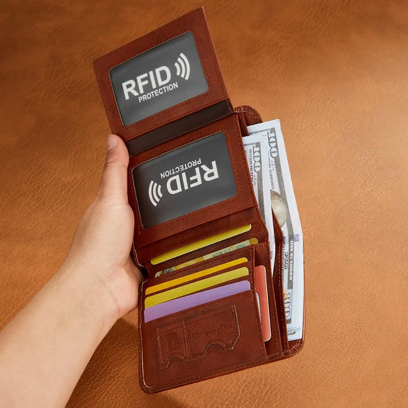 Ultradunne Leren RFID Portemonnee