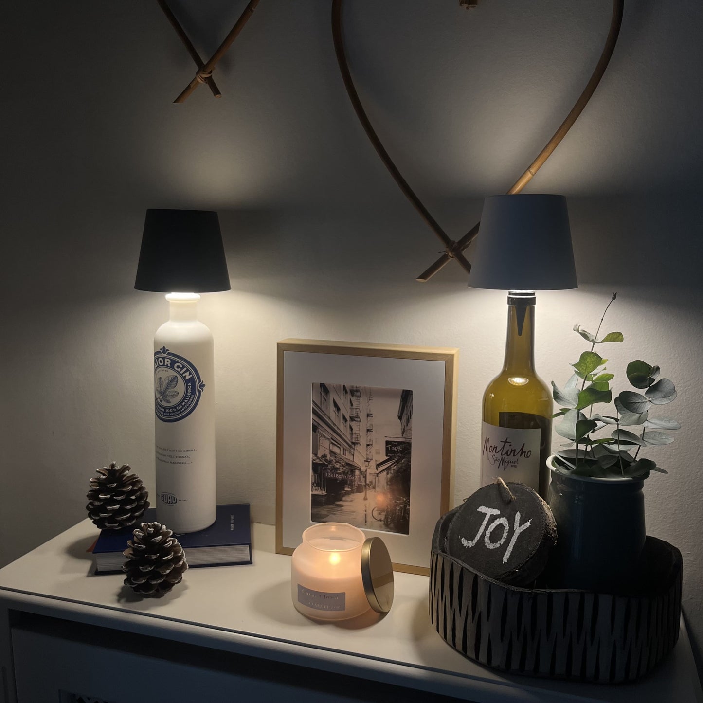 Flessenlamp