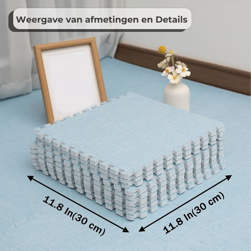 Ultrazachte pluche tapijt tegels