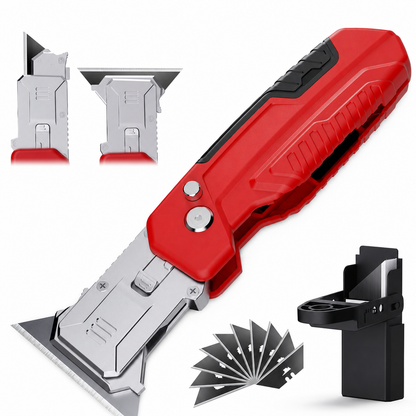 2-in-1 Opvouwbaar Mes & Schraper