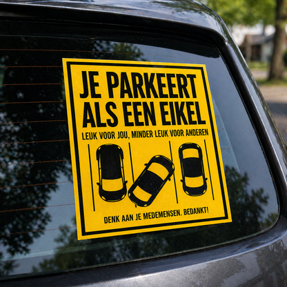 Slecht Parkeren Sticker - 50 Stuks