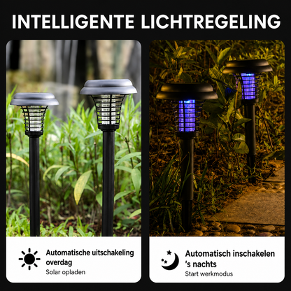 Anti-Muggen LED Tuinlamp op Zonne-Energie