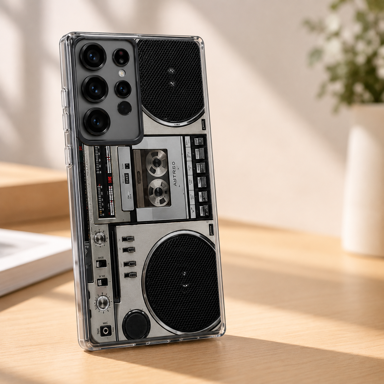 Retro Cassettespeler Telefoonhoesje voor Samsung