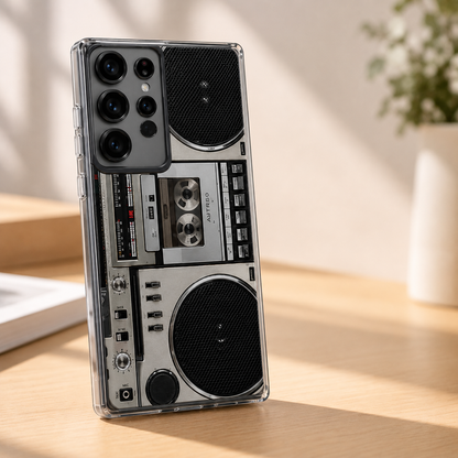 Retro Cassettespeler Telefoonhoesje voor Samsung