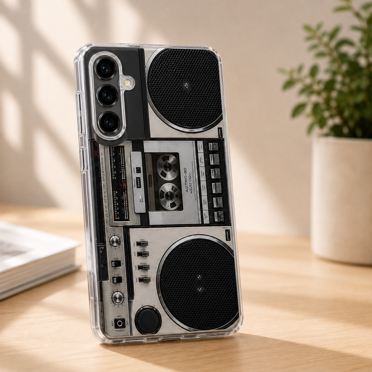 Retro Cassettespeler Telefoonhoesje voor Samsung