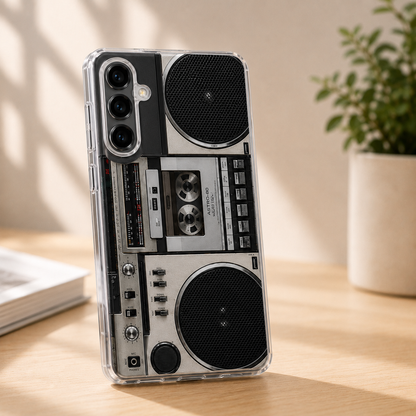 Retro Cassettespeler Telefoonhoesje voor Samsung