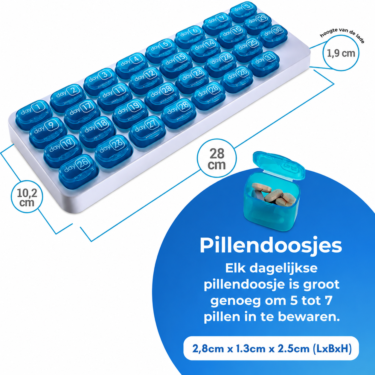 31-Daagse Pillendoos Organizer