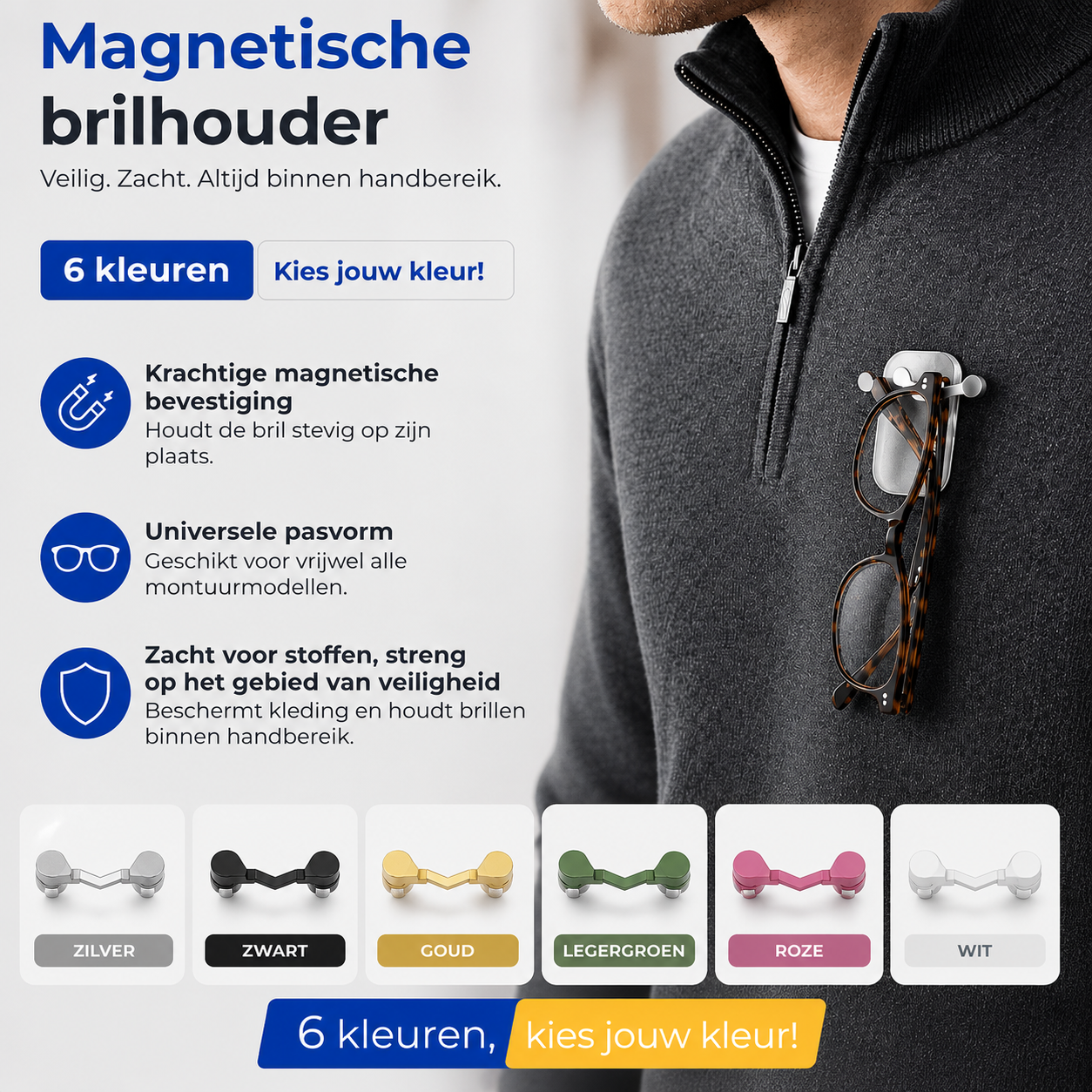 Magnetische Brilhouder