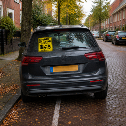 Slecht Parkeren Sticker - 50 Stuks
