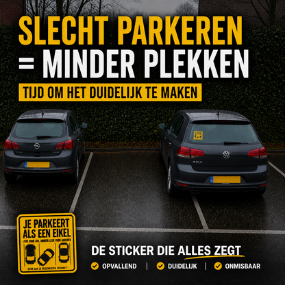 Slecht Parkeren Sticker - 50 Stuks