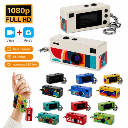 Retro Mini-Camera Sleutelhanger