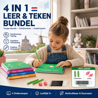 Cartoon Tekenboek met Contourlijnen voor Kinderen