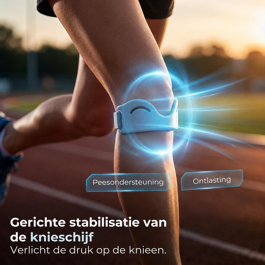 Siliconen Patellaband – Ademend en Schokdempend