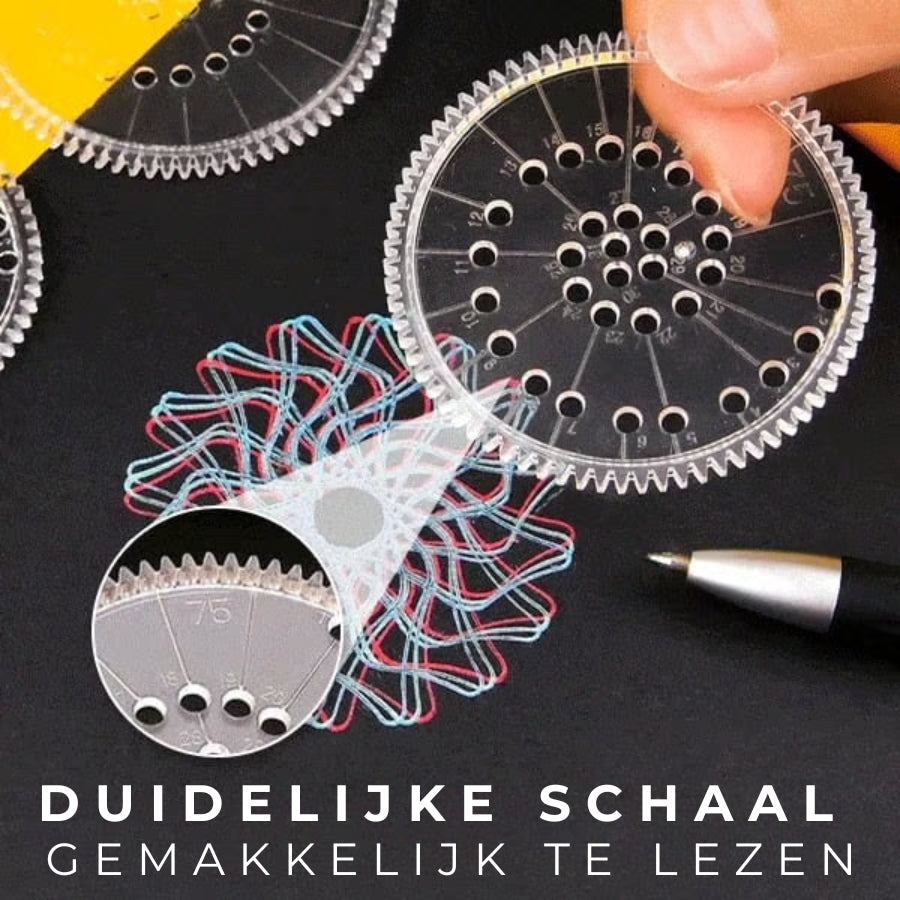 Tekenspiralen Set (22 stuks)