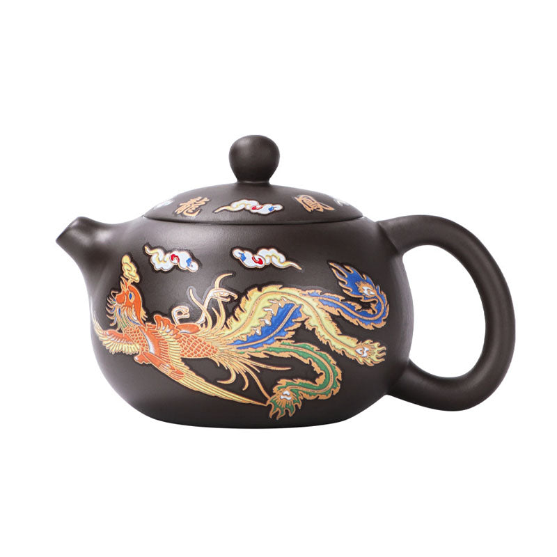 Kleurveranderende Draak-Feniks Kleitheepot