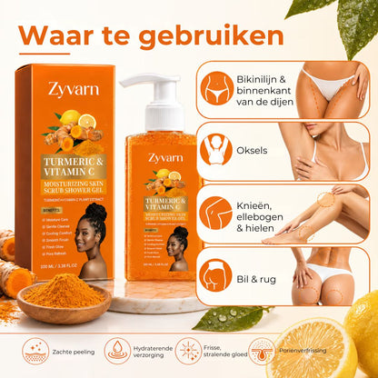 Exfoliërende Douchgel met kurkuma en vitamine C