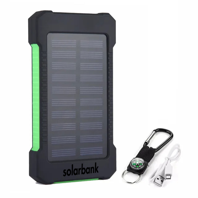 Noodpowerbank en Zaklamp op Zonne-Energie