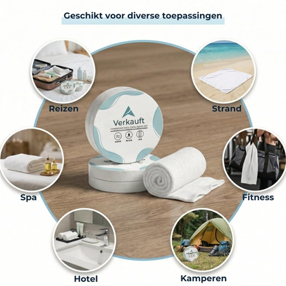 Gecomprimeerde Reishanddoeken - 10 Stuks