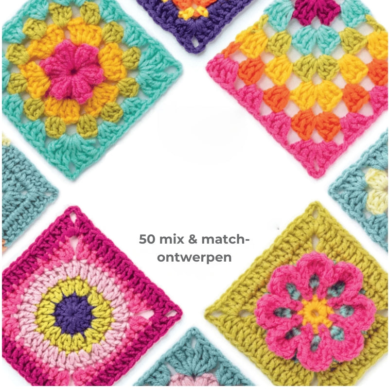 【50 unieke ontwerpen】Haakkaartenset