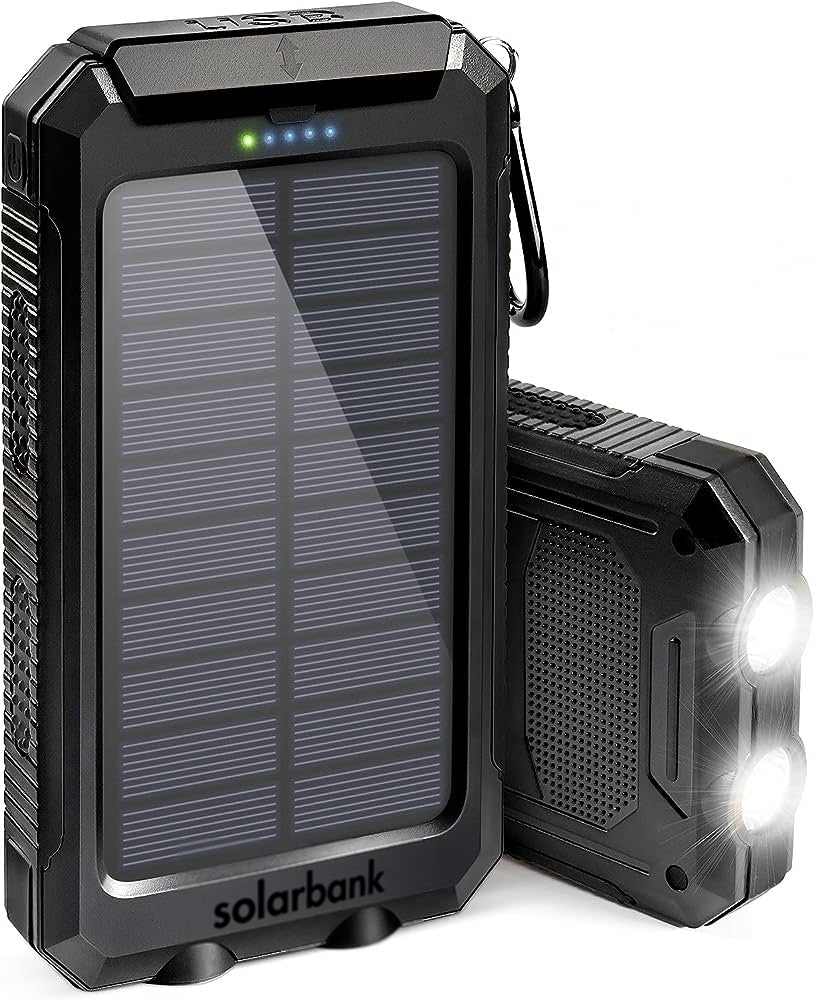 Noodpowerbank en Zaklamp op Zonne-Energie