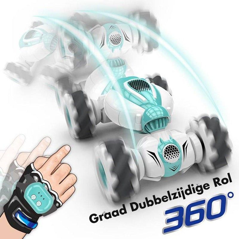 Op afstand bestuurbare auto met gebarensensor