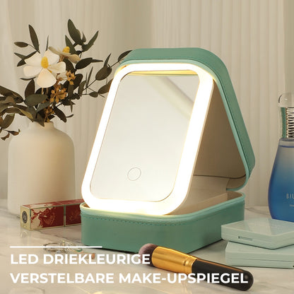 Reizen Make-up-box LED-Cosmeticaspiegel