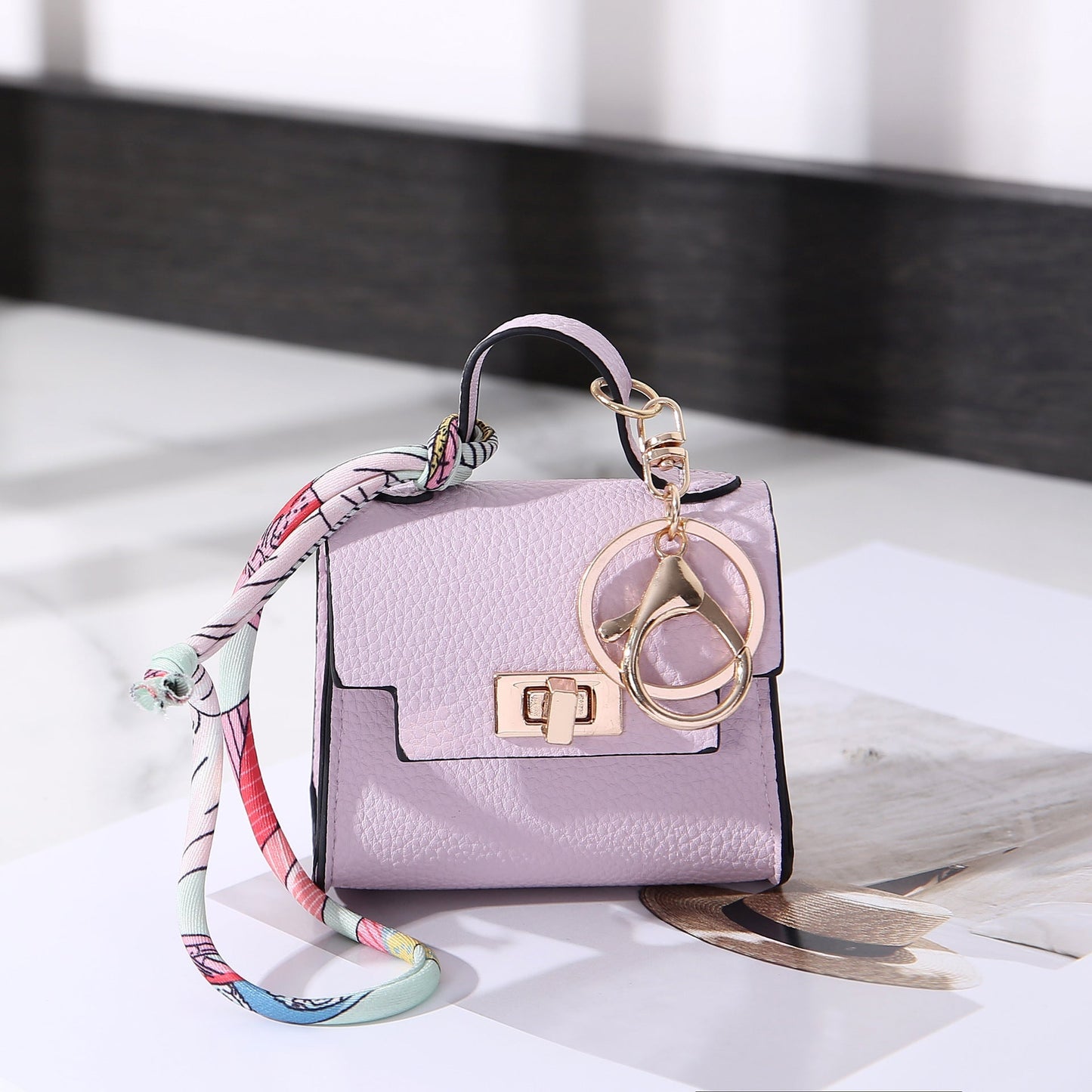 Luxe Mini Tas Sleutelhanger