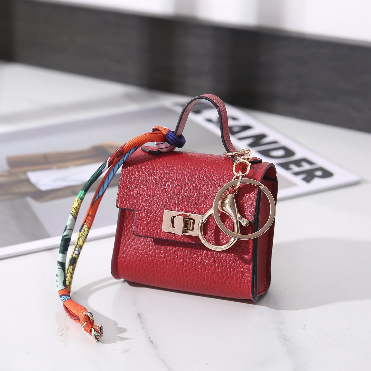Luxe Mini Tas Sleutelhanger