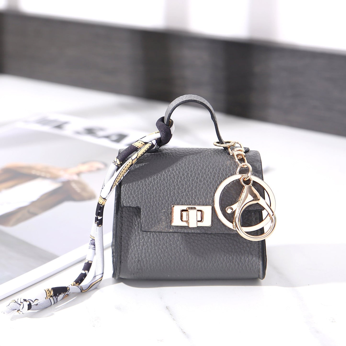 Luxe Mini Tas Sleutelhanger