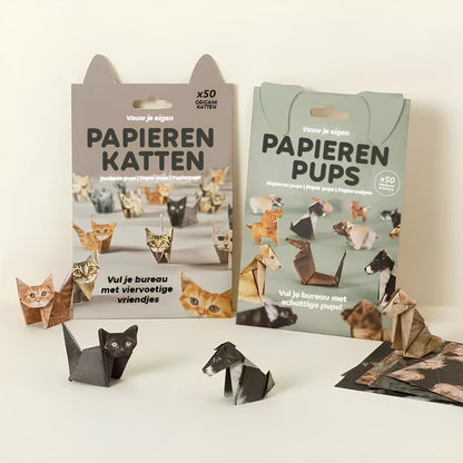 🐱 DIY Papieren Origami Dieren