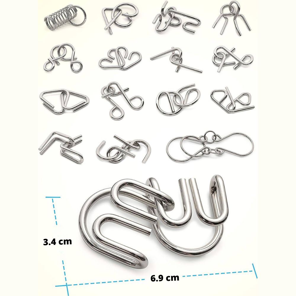 Montessori Metalen Puzzelset