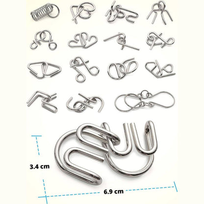 Montessori Metalen Puzzelset