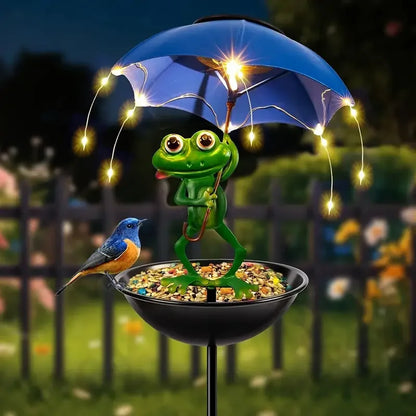 Kikker Tuinlamp met Vogelvoeder