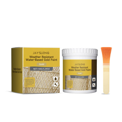 Waterbestendige Gouden Verf met Kwast