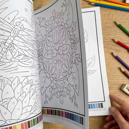Kleuren op Nummer Kleurboek voor Volwassenen