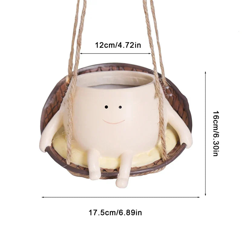 Blije Schommelende Plantenpot