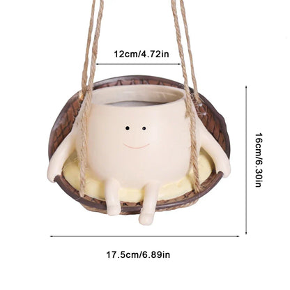 Blije Schommelende Plantenpot