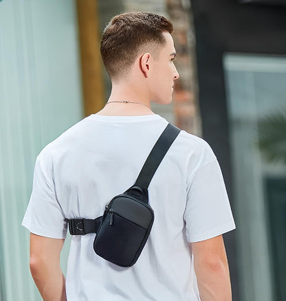 Beveiligde Heuptas: Verstelbare riem, unisex mini-hanger, borsttas
