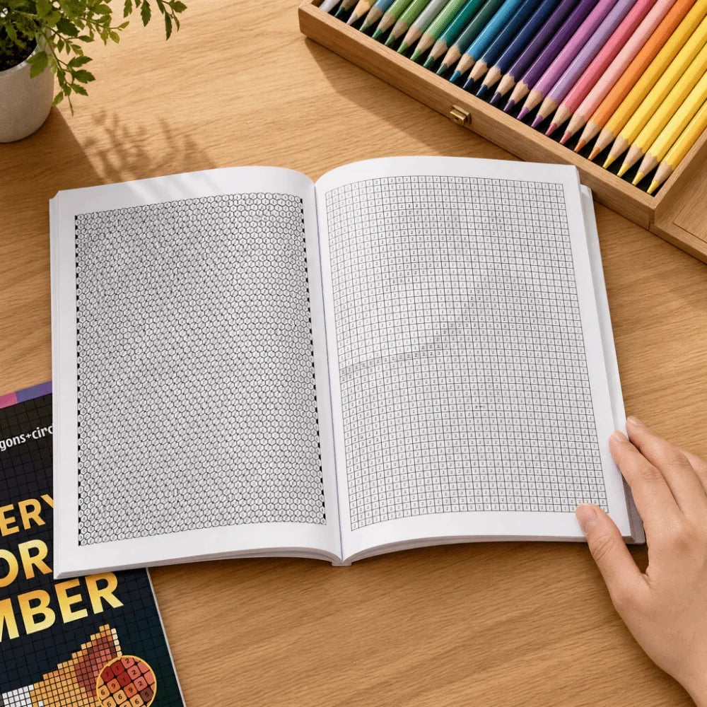 Kleuren op Nummer Mozaïek Kleurboek