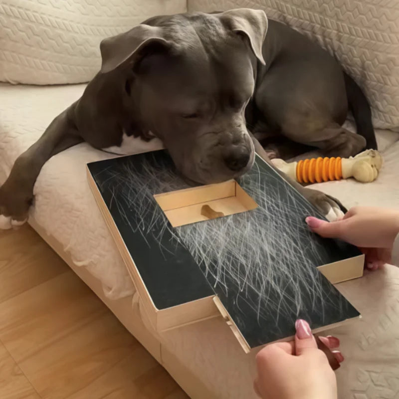 Houten Krab- en Nagelverzorgingsbord voor Honden