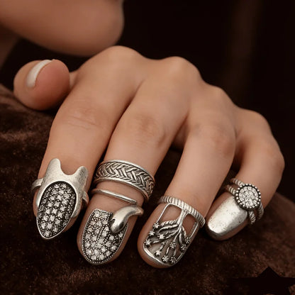 Verstelbare Nagelringset - 4 Stuks
