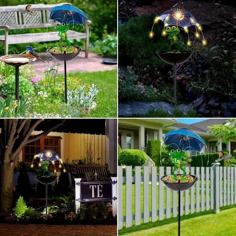 Kikker Tuinlamp met Vogelvoeder