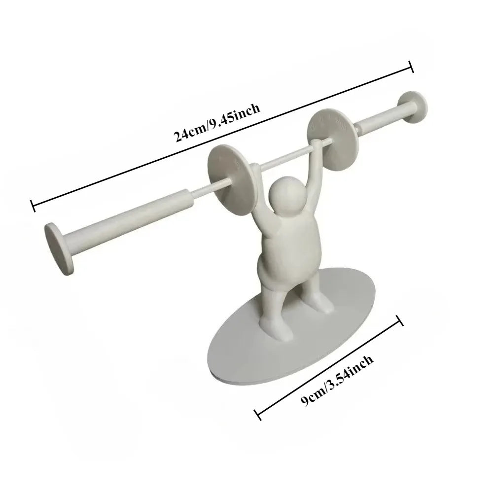 Grappige Gewichtheffer Toiletrolhouder