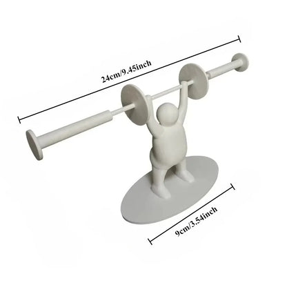 Grappige Gewichtheffer Toiletrolhouder