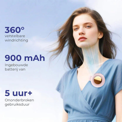 Draagbare ventilator met 3 snelheden