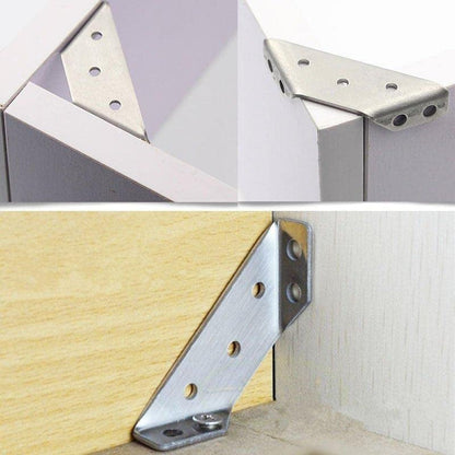 Roestvrijstalen Hoekverbinding - 10 Stuks