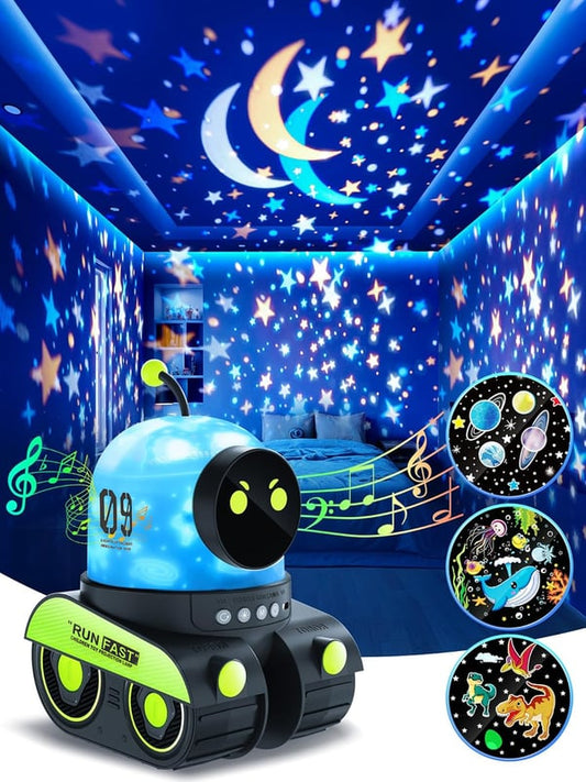 Lichtprojectorlamp robotauto voor kinderen ✨