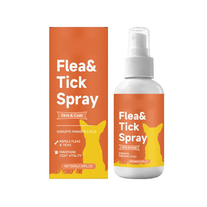 Vlooien- & Tekenverzorgingsspray voor Honden