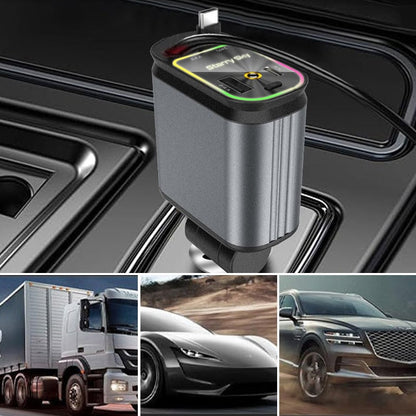 Uittrekbare Kabel Autolader