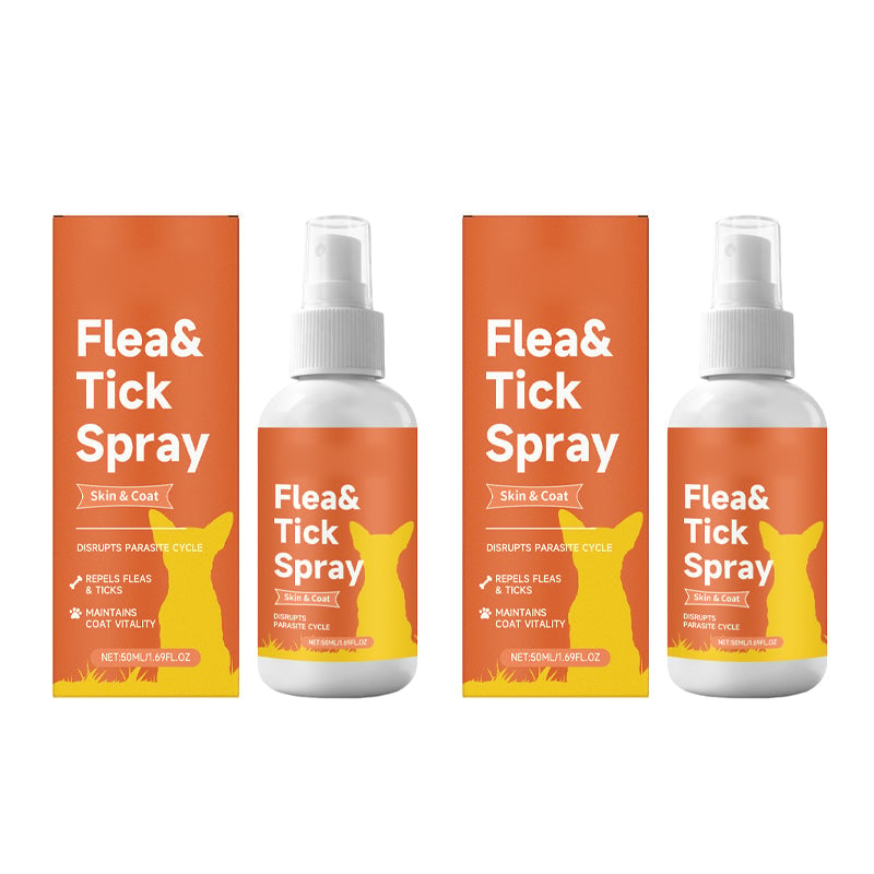 Vlooien- & Tekenverzorgingsspray voor Honden